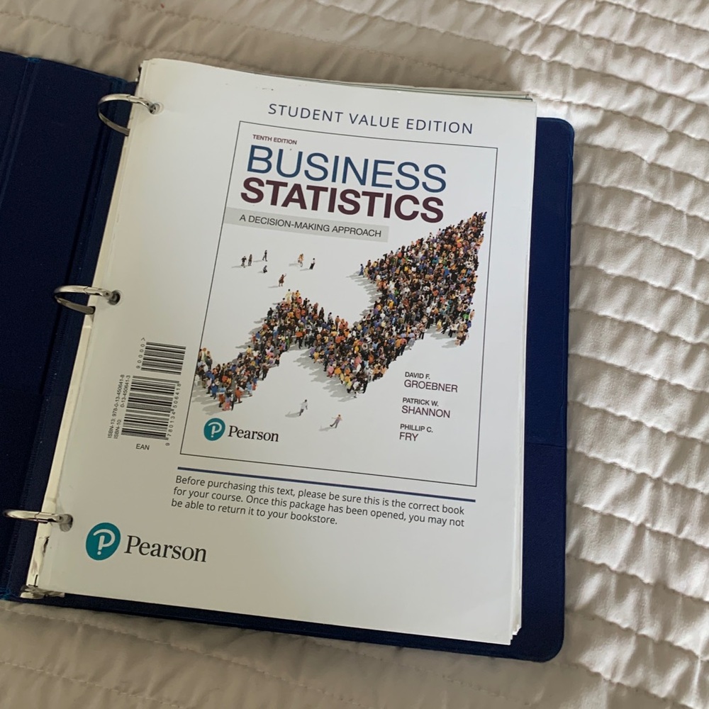 Business Statistics Textbook